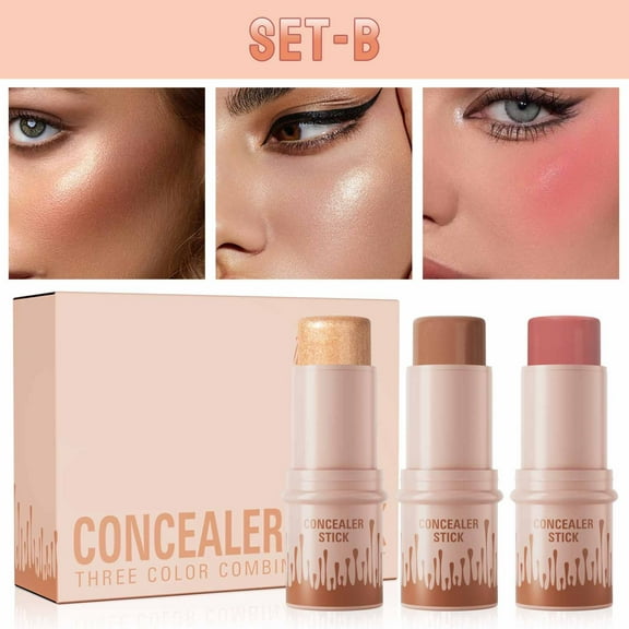 Multifunctional Contour Stick Makeup Stick Set to The Face Create Blush and Highlight