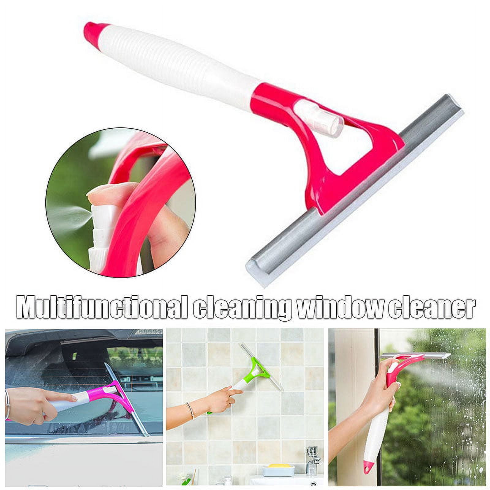 Multifunctional Convenient Glass Cleaner Spray Type Cleaning Brush Good  Helper Washing Windows of Car New 