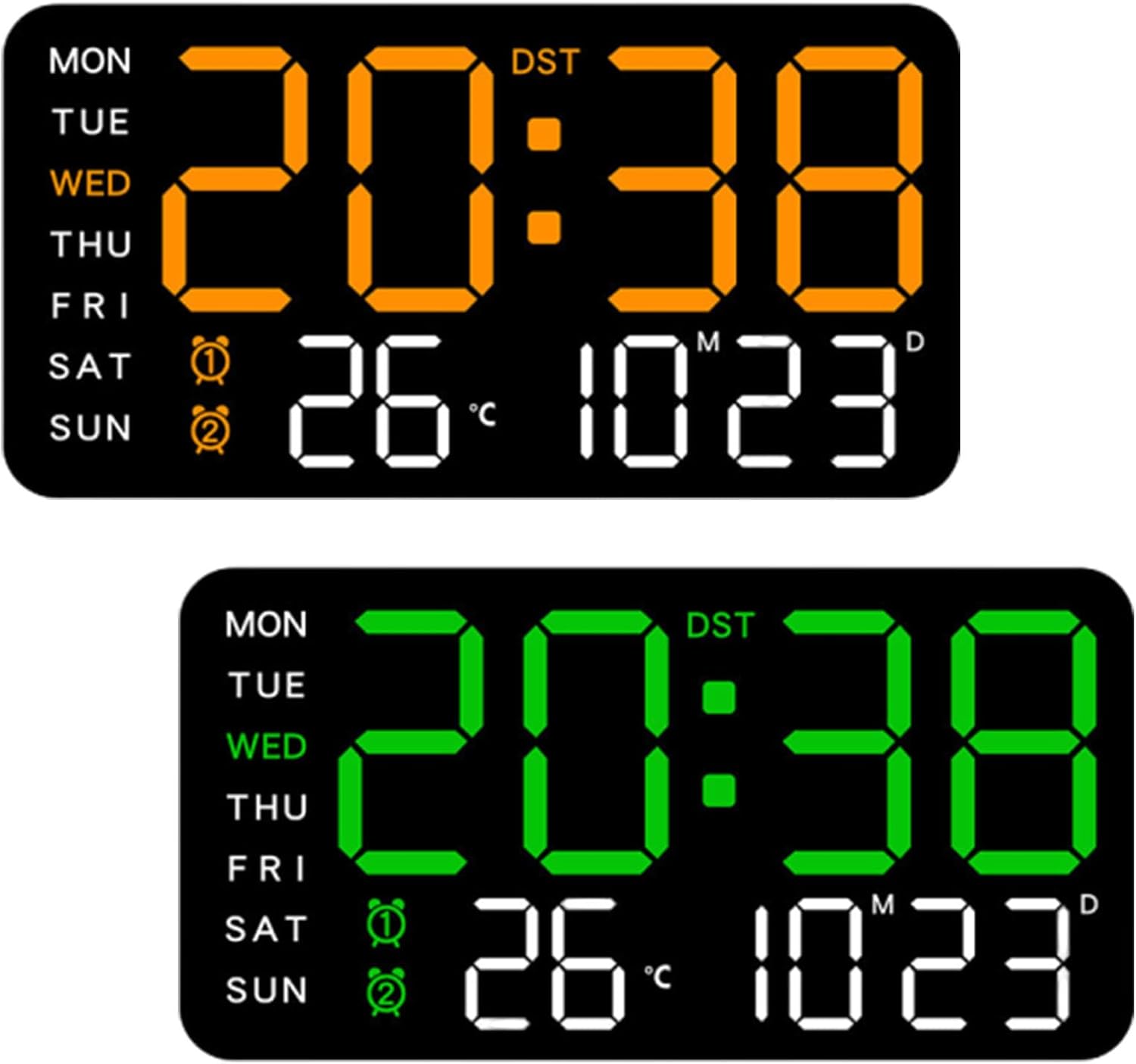 Multifunctional Decorative LED Digital Wall Clock, LED Wal Clock ...