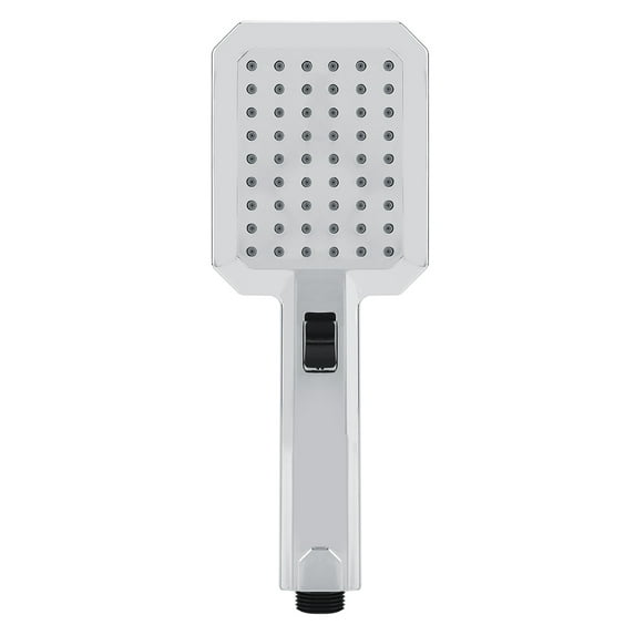 Multifunctional Design for Ultimate Shower Experience Polished Chrome Finish Silver High-Pressure Handheld Shower Head