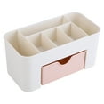 thumbnail image 1 of Multifunctional Desk Desktop Organizer Drawer Stationery Holder Makeup Storage Box Home Pink, 1 of 4
