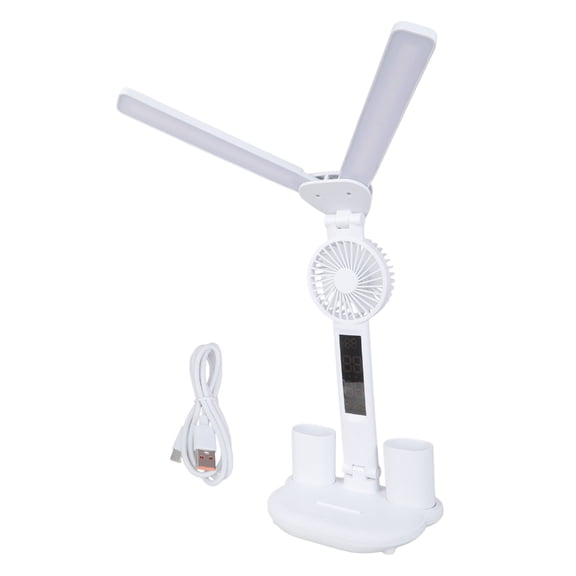 Multifunctional Desk Light with Adjustable Brightness and Silents Fan Operation
