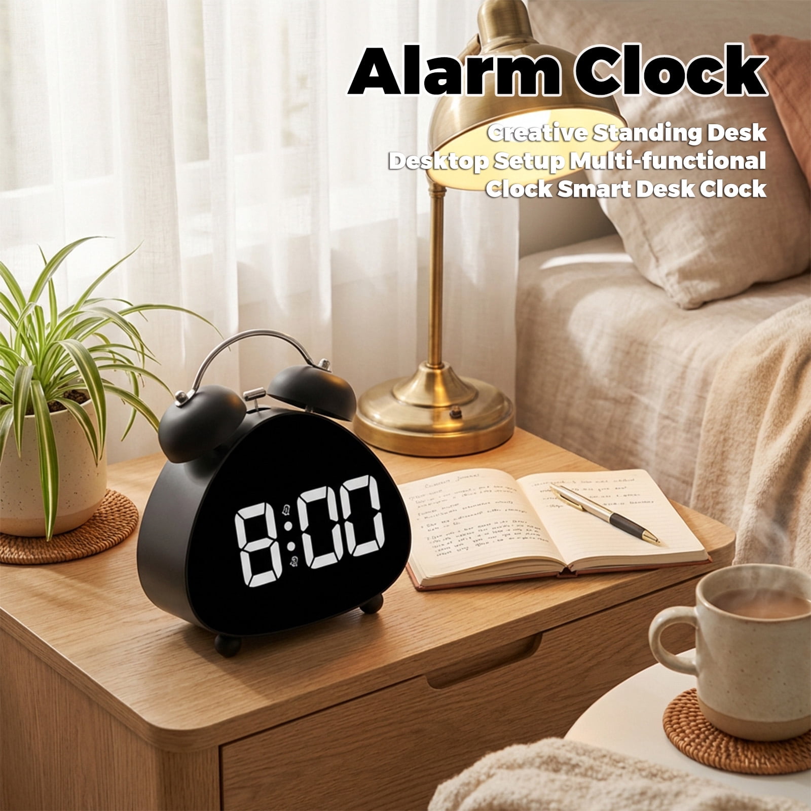 This Multifunctional Desktop Alarm Clock Combines Practical Timekeeping ...