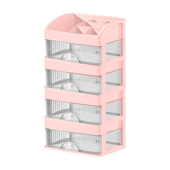 Multifunctional Desktop Organizer Storage With Drawers For Vanity Countertop Bathroom Home Textile Organization