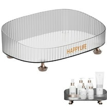 Multifunctional Desktop Storage Box Makeup Organizer Tray Bathroom Vanity Tray Decorative Dresser Tray Cosmetic Tray Countertop Organizer Tray Jewelry Organizer Makeup Tray