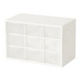 thumbnail image 1 of Multifunctional Desktop Storage Box with Drawers | Clear Plastic Compartment Organizer for Cosmetics, Jewelry & Small Items | 1-Pack, 1 of 2