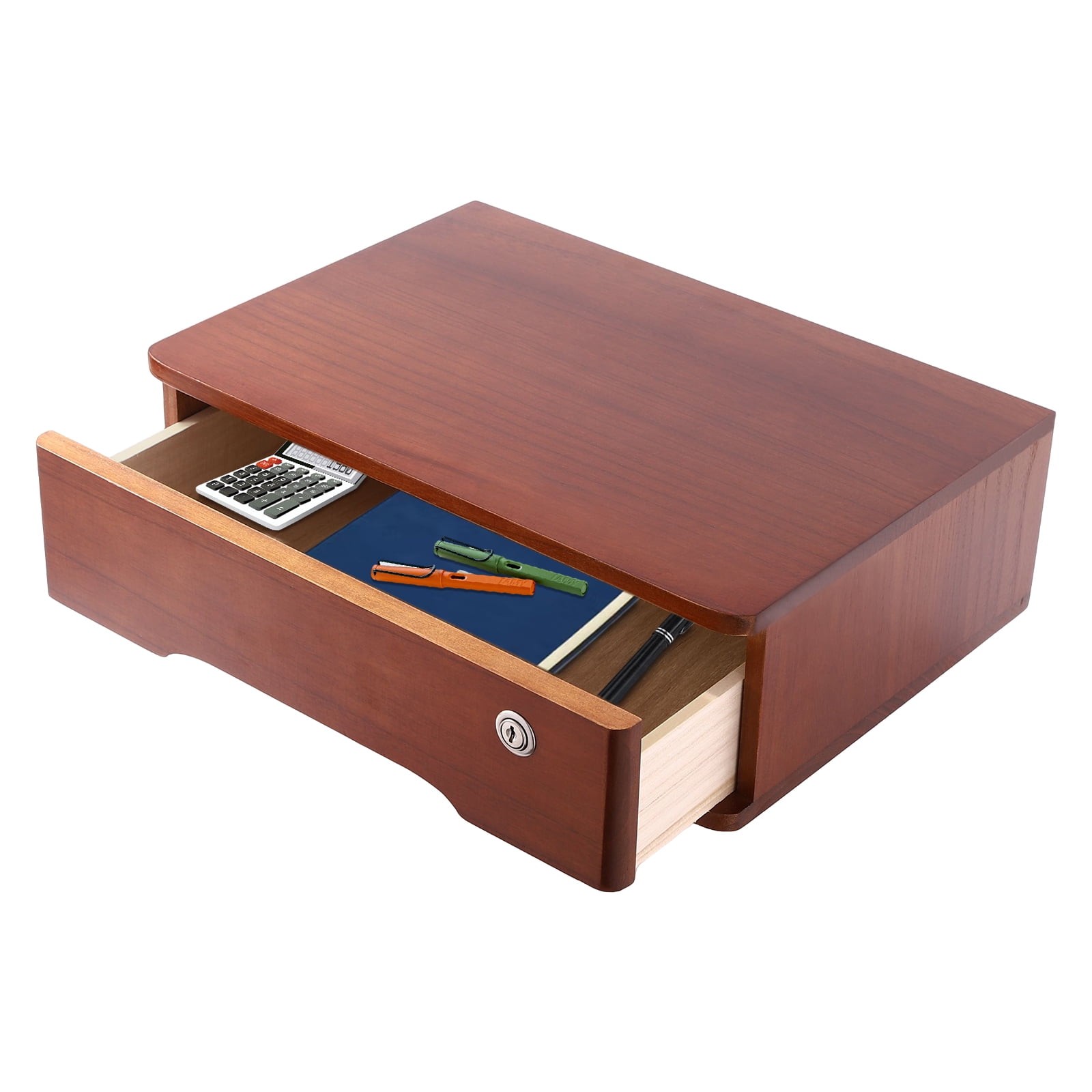 Multifunctional Desktop Storage Box with Lockable Drawer Stand Desktop ...