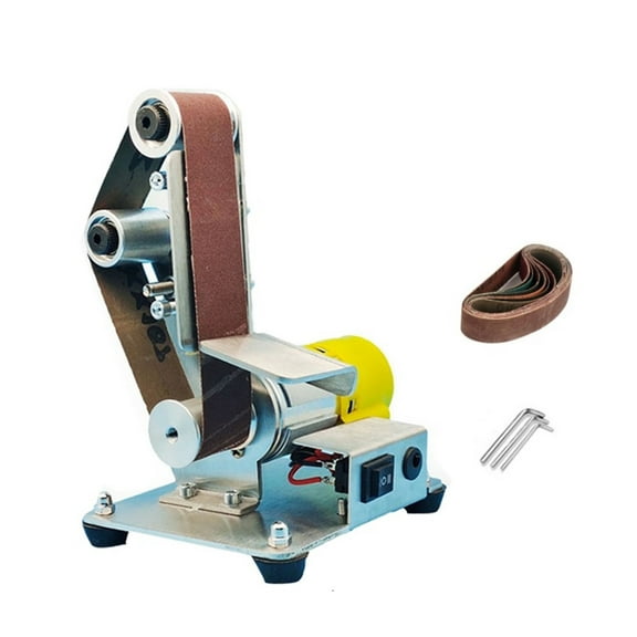 Multifunctional Desktop Vertical Miniature Mini Electric Belt Machine DIY Polishing Machine Fixed Angle Grinder ,Powerful