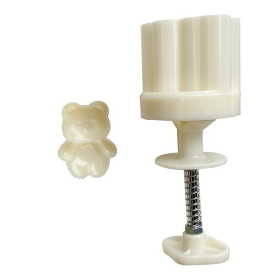Multifunctional Dessert Molds Set Dessert Press Tool Bear Shape Mungbean Cake Molds Set Dough Molds for Making Dessert