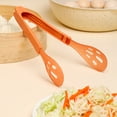 thumbnail image 1 of Multifunctional Detachable Plastic Food Clip, High Temperature Resistant Kitchen Tongs for Bread, Eggs, Baking, Cooking & BBQ, Design, Non-Slip Handle, White/Orange/Light Blue, 10.63 Inch, 1 of 6