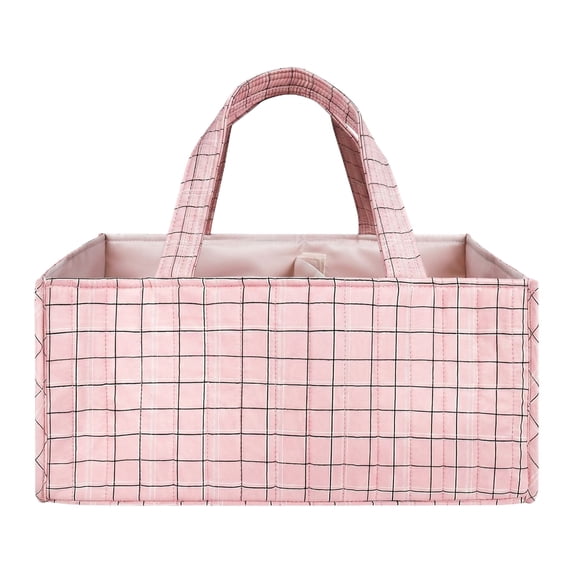 Multifunctional Diaper Storage Bag, Portable Baby Organizer, Pink For Mom & Dad - 1Pc Travel-Friendly Nappy Tote For Outings