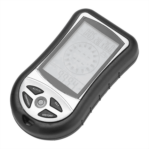 Multifunctional Digital Altimeter, Black LCD Digital Compass