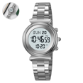 thumbnail image 1 of Multifunctional Digital Analog Alarm Watch with Stainless Steel Band Waterproof Chronograph Calendar for Men Women Daily Wear Outdoor Activities, 1 of 5