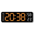 thumbnail image 1 of Multifunctional Digital Clock with 10 x 1.4 x 3 inch Display, Shows Time Date Week and Temperature, Ideal for Bedroom Desk or Office, 1 of 7