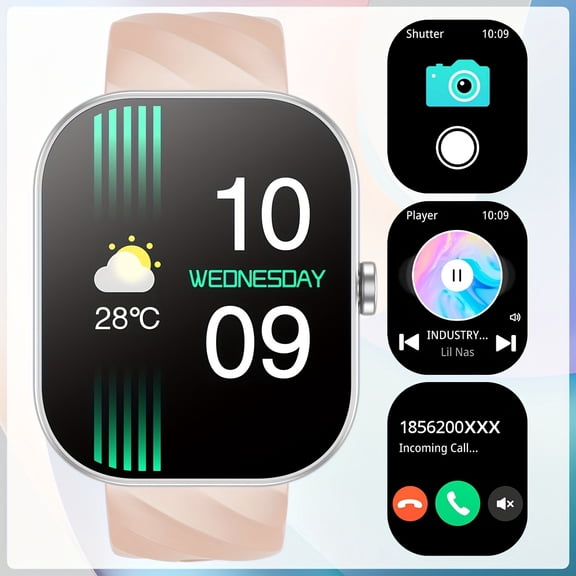 Multifunctional Digital Watch with Call Function, Message Reminder, Compatible with Android And for iPhone, Multiple Sports Modes, USB Charging, 200mAh Lithium Battery, Wireless Call, Men And Women