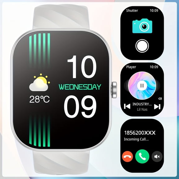 Multifunctional Digital Watch with Call Function, Message Reminder, Compatible with Android And for iPhone, Multiple Sports Modes, USB Charging, 200mAh Lithium Battery, Wireless Call, Men And Women