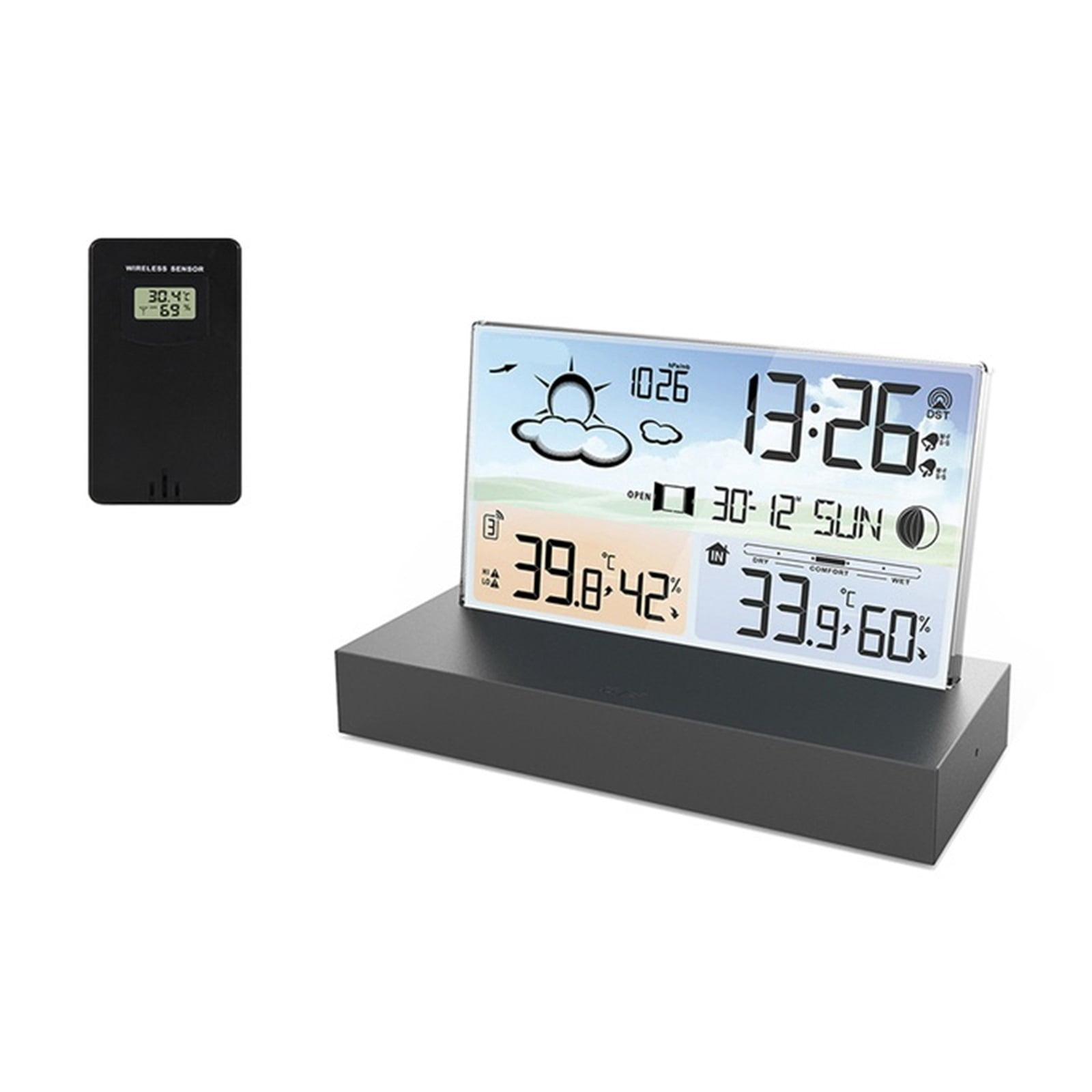 Multifunctional Digital Weather Station Weather Forecast Alarm Clock Indoor Outdoor Temperature