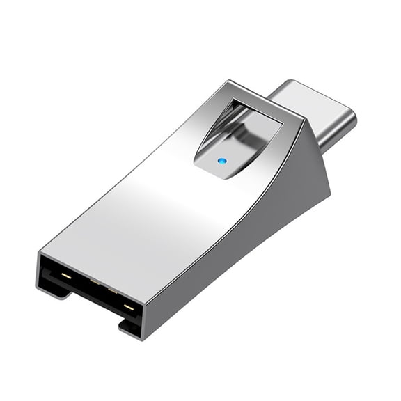 Portable USB And Type C Microed Card Reader USB A and Type C Port With Hiddened Slot Design And Alloy Shell
