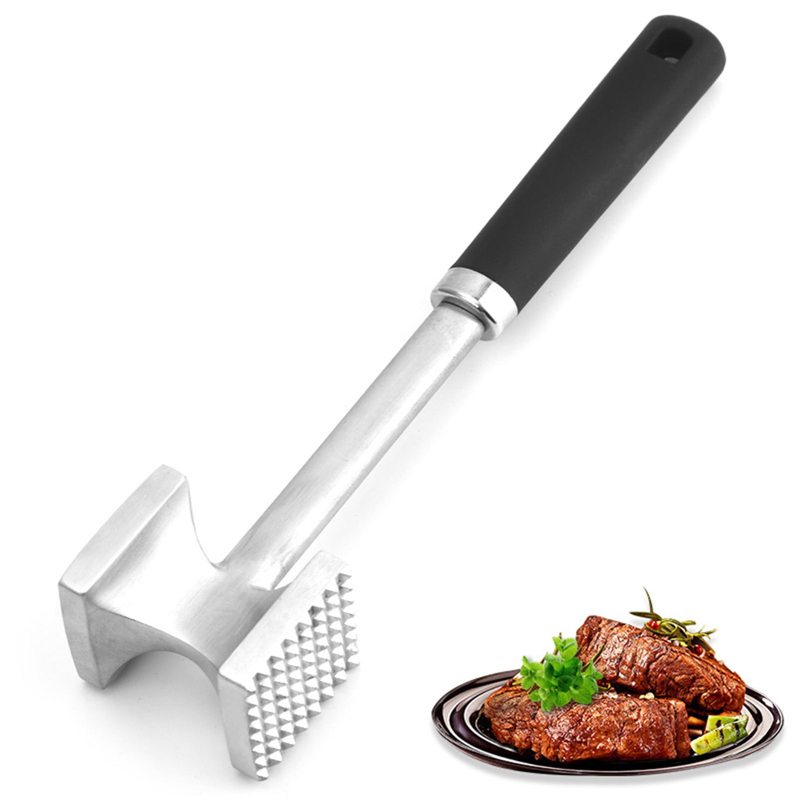 Multifunctional Double Square Ground Meat Chopper Metal Stainless Steel