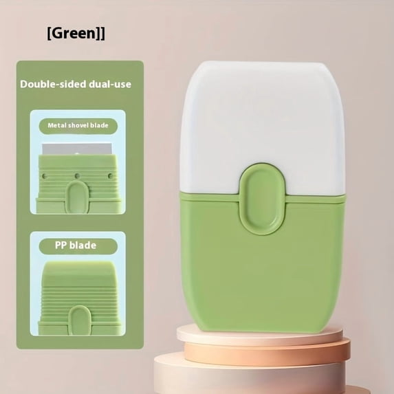 Multifunctional Double-ended Scraper, Mini Scraper with Protective Cover, Tile Scraper, Multi-purpose Cleaning Tool, Perfect for Bathroom Kitchen