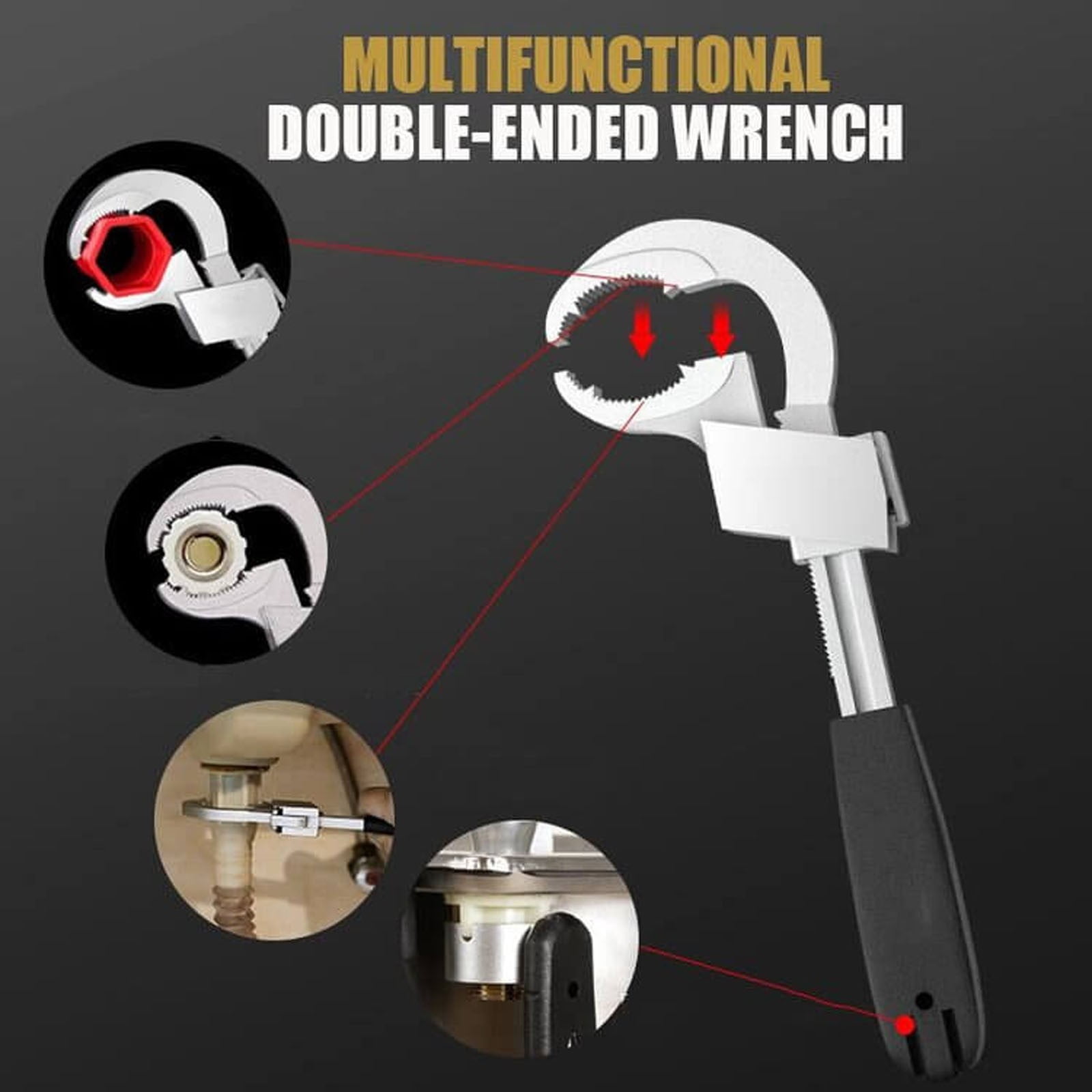 Multifunctional Double-ended Wrench - Essential Tool for Every DIYer