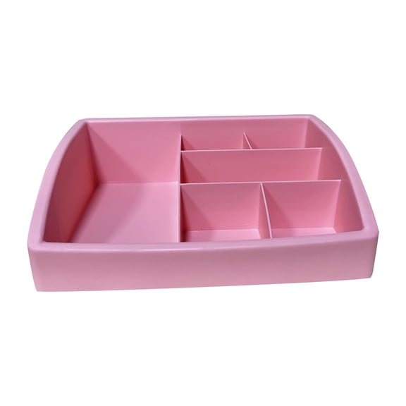 Multifunctional Drawer Divider Desktop Makeup Organizer - Home Cosmetic Organizing Box, Multi - compartment Storage, Suitable for Bedroom/Bathroom/Vanity(Pink)