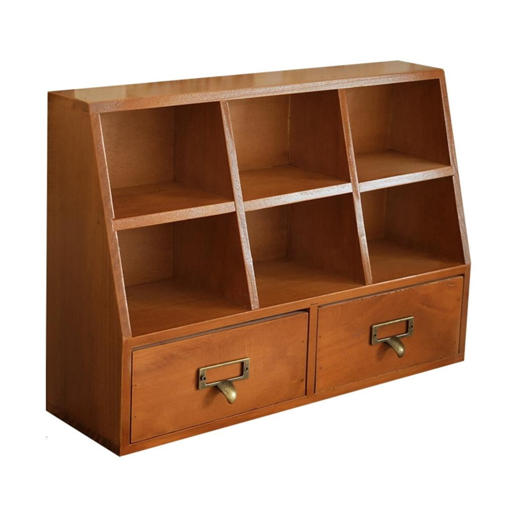 Multifunctional Drawer Organizers 6 Open Compartments 2 Bottom Storage