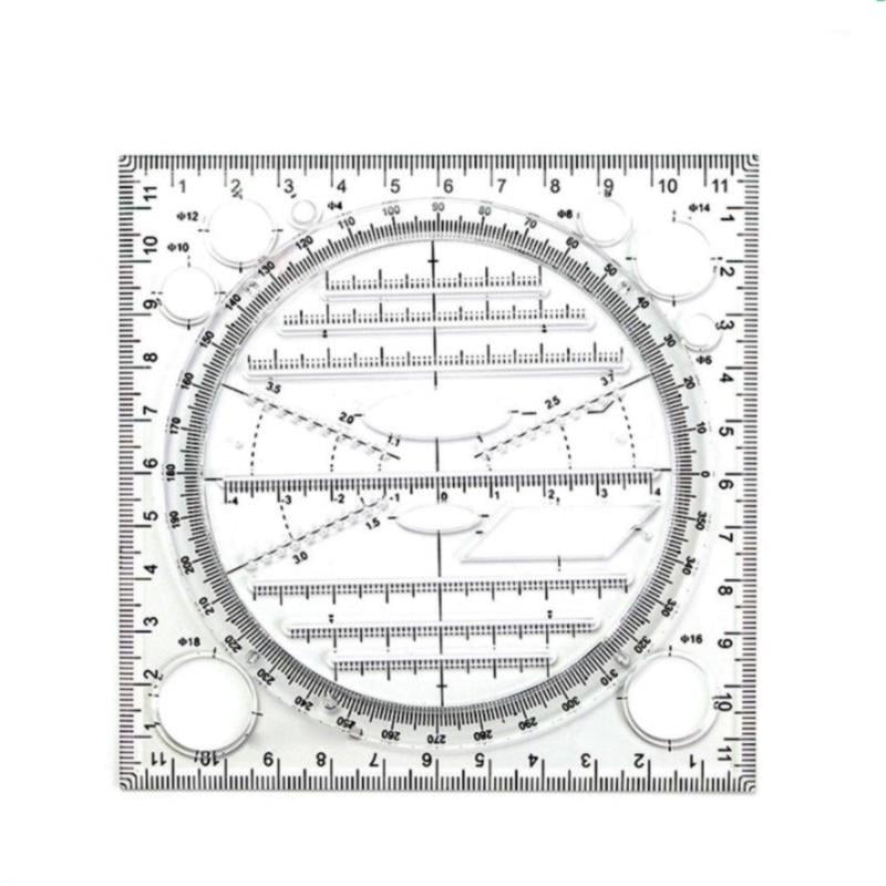 Multifunctional Drawing Template Art Design Construction Drafting Scale ...