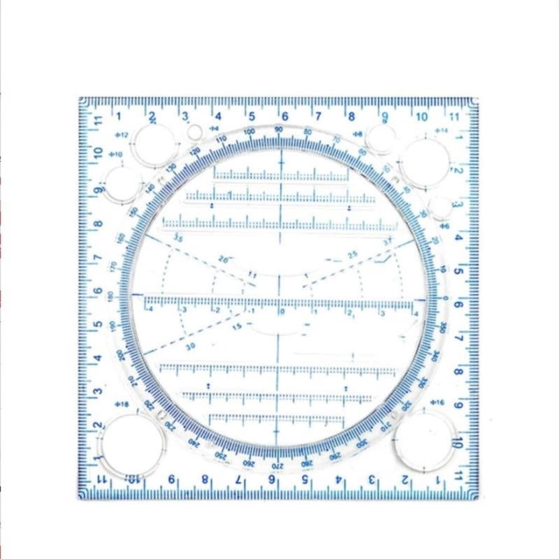 Multifunctional Drawing Template Art Design Construction Drafting Scale ...