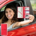 thumbnail image 1 of Multifunctional Driver's License Bag & Car ID Card Holder, Waterproof Scratch-proof Wallet for Men & Women, Portable Document Organizer for Driver License Credit Cards & Personal IDs, 9.5*5in, Red, 1 of 7