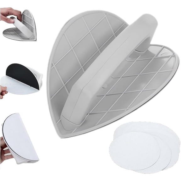 Multifunctional Drywall Corner Sander - Self-Adhesive Detail Sanding Kit for Walls, Semi-Circular Angle Tool with 320 Grit Sandpaper, Handheld Sander for DIY Polishing & Grinding(RL 1Set)