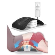 Multifunctional Dynamic Lumbar Traction Device,Lower Back Massager with Vibration Heating,3-Level Vibration Massage,Back Stretcher Adjustable Spine Decompressor, Lumbar Support,Black