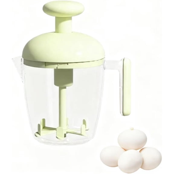 Multifunctional Egg Beater with Filter, Press Egg Beater Cup, Multifunctional Mixer, Stir and Filter Milk Powder, Eggs, Milk, Wash Rice (Green)