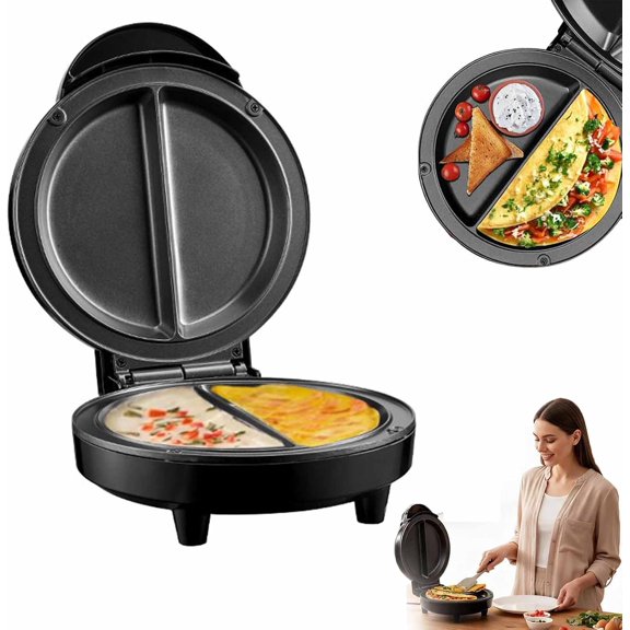 Multifunctional Electric Nonstick Breakfast Griddle,Omelet & Frittata Maker (1pcs)