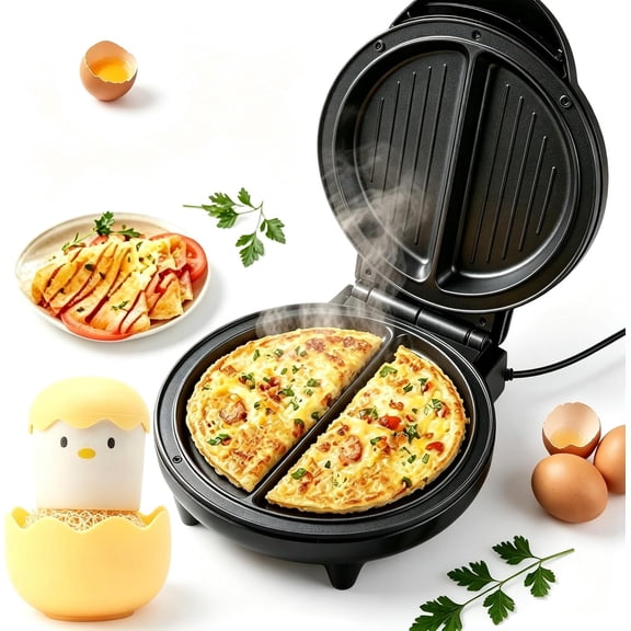 Multifunctional Electric Nonstick Breakfast Griddle for Omelettes, Pancakes, and More