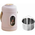 thumbnail image 1 of Multifunctional Electric Pot 500W - Portable Mini Electric Cooker with Ceramic Glaze Inner Pot & Steamer, 12-Hour Reservation, Rice, Soup, Steaming & Daily Cooking (Purple), 1 of 8