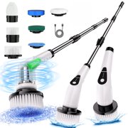 Kolagan Multifunctional Electric Spin Scrubber Cordless Cleaning Brush, 7-in-1 Cleaning Brush, Adjustable Speeds 7 Replaceable Heads, Dual-speed And Detachable Telescopic Handle, Suitable for Car