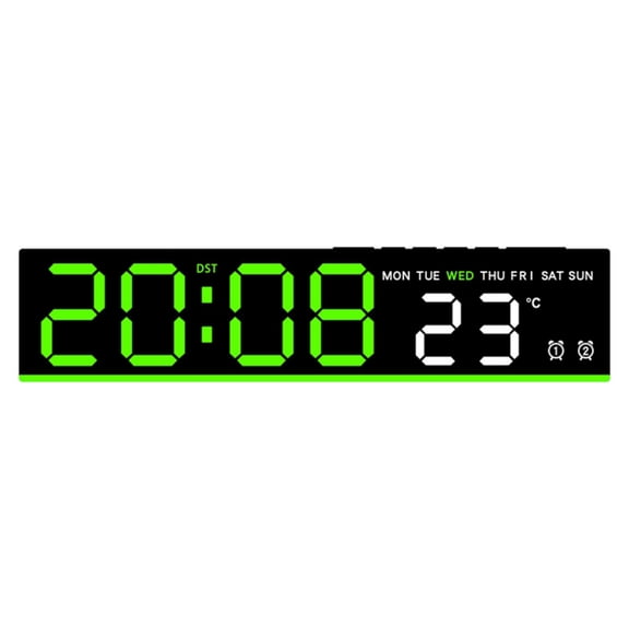 AOOOWER Intelligent LED Digital Wake Up Alarm Clock With Temperature Display And Timers