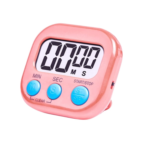 Multifunctional Electronic Timer With Large Lcd Screen And Clear Sound, Suitable For Kitchen Study Work Sports Training Outdoor Activities, Durable Abs Construction Pc