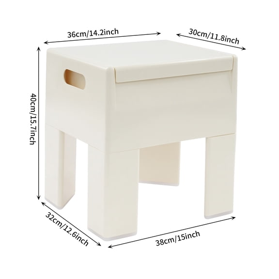 Multifunctional End Table, Small Side Table for Bedroom, Dorm and Small Spaces