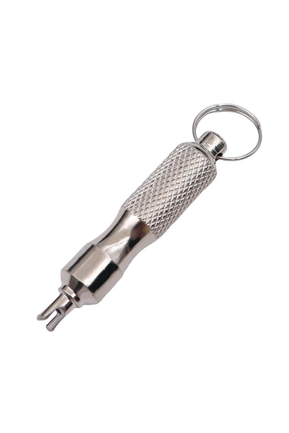 Multifunctional Essential Tire Valves Repair Disassembly Tool Keychain For Emergencies Convenient Use Quick Tire Service
