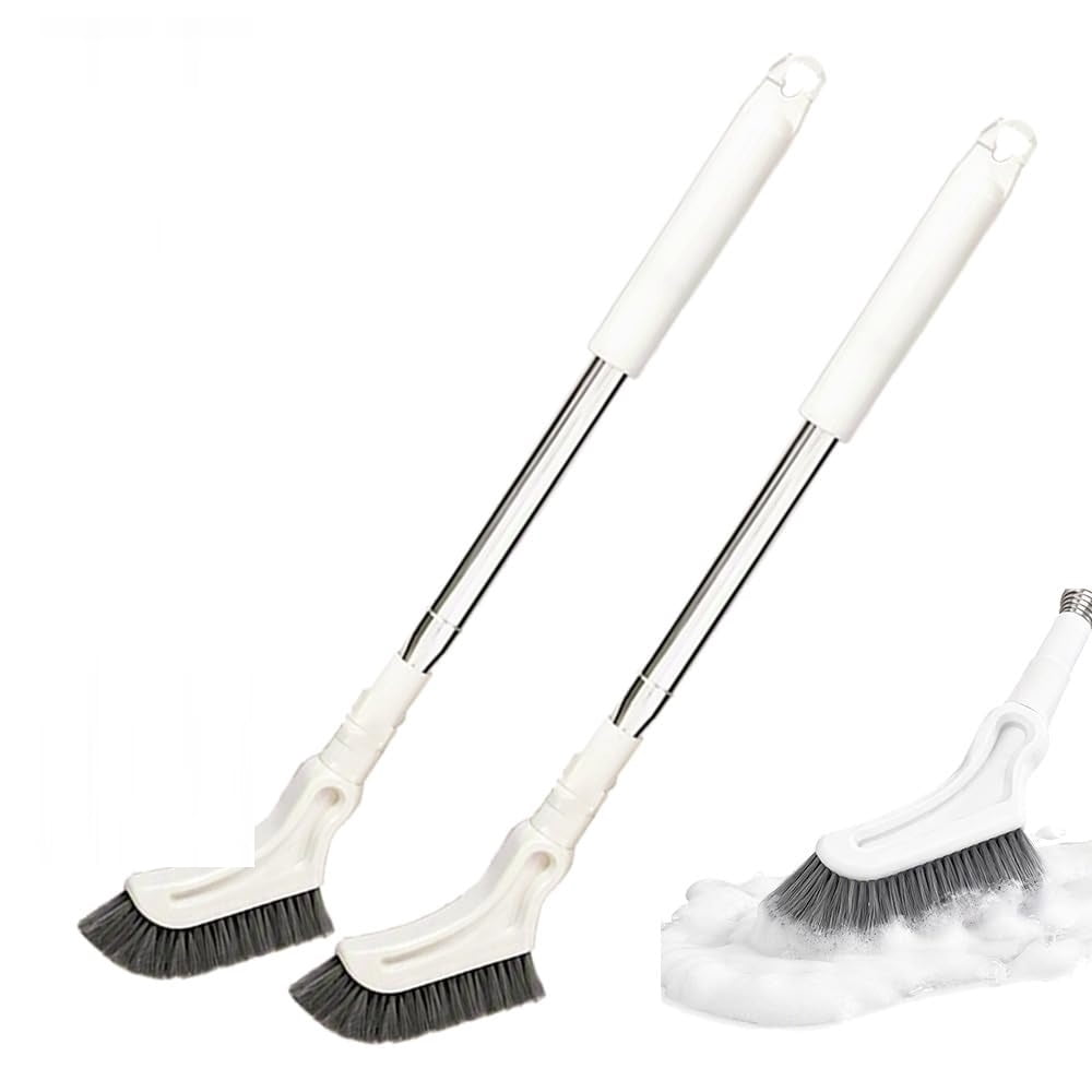 Multifunctional Extendable Long Handle Floor Scrub Brush, Adjustable ...