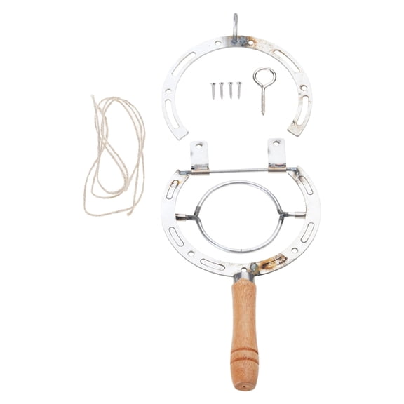 Multifunctional Farmhouse Horseshoe Wall Mounted Wine Opener Corkscrew Antique Industrial Decors For Outdoor Patios