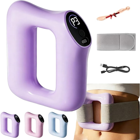 Multifunctional Fascia Ring for the Entire Body, 2026 New Fascia Ring Massager for Muscle Recovery & Relaxation, Adjustable 3 Modes/5 Levels Deep Tissue Vibrations (Purple)
