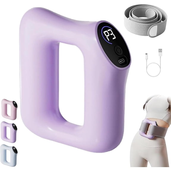 Multifunctional Fascia Ring for The Entire Body, Multifunctional Full-Body Fascia Ring with Hands-Free Strap, Digital Display, 5 Levels, Smart Fullbody Fascia Belt for Legs, Arms, Abdomen (#C)
