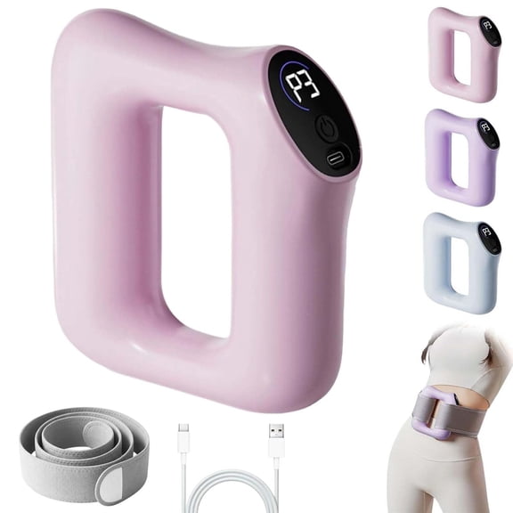 Multifunctional Fascia Ring Massager with Adjustable Strap, 3 Modes 5 Levels Vibration, Portable Muscle Relaxation Tool for Legs Arms Abdomen
