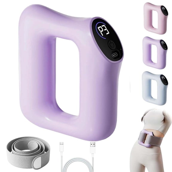 Multifunctional Fascia Ring Massager with Adjustable Strap, 3 Modes 5 Levels Vibration, Portable Muscle Relaxation Tool for Legs Arms Abdomen