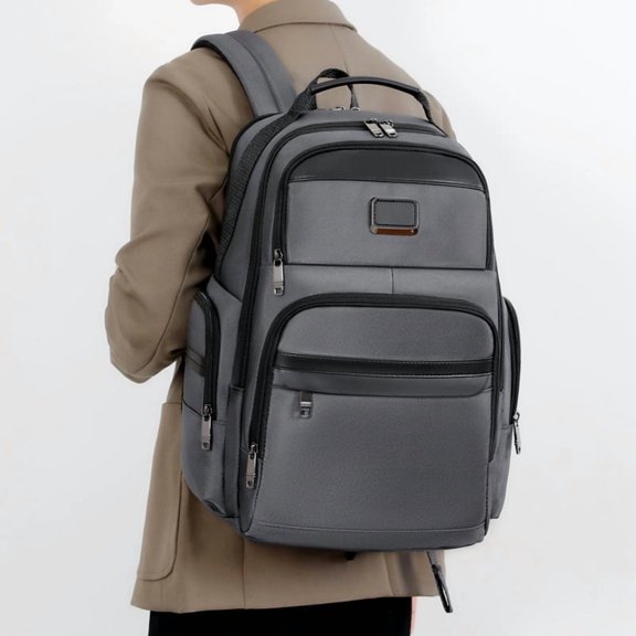 Multifunctional Fashion Business Computer Bag Leisure Business Trip Travel Backpack Fashion,048 Black