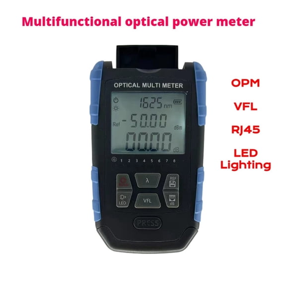 Multifunctional Fiber Optics Testing all-in-one Machine With Network Test 15mW VFL LED Lighting OPM 1577nm Optical Power Meter ,Versatile Applications