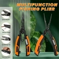 thumbnail image 1 of Multifunctional Fishing Pliers, Stainless Steel Saltwater Fishing Pliers with Lanyard, Saltwater Resistant Fishing Gear, Needle Nose Pliers Fishing with Hook Sharpener, 1 of 6
